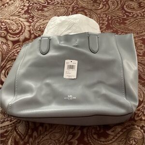 Coach Blue Leather Handbag